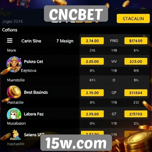 Análise das ofertas de jogos no site CNCBET